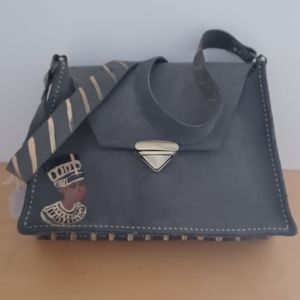 Waterbuck Suede Handcrafted Egyptian-Themed Crossbody Bag